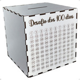 Desafio 100 Dias Cofre Decoração Presente Pai Viagem Poupar