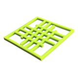 Descanso Apoio Aparador Porta Panela Em Silicone Quadrado