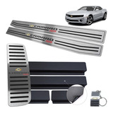 Descanso E Soleiras Em Inox Preto Chevrolet Camaro Ss