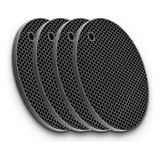 Descanso Suporte De Panela Travessa Silicone Kit 4 Unidades