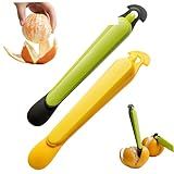 Descascador De Laranja 2 Peças Ferramenta De Descascamento Fácil De Descascar Cítricos Multifuncional Descascador De Frutas Lâmina Afiada Ferramenta De Descascador De Limão Utensílio De