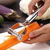 Descascador Fatiador Inox Legumes Frutas Dupla Lâmina Móvel