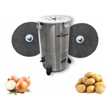 Descascador Inox Skymsen 2 Discos Abrasivos Batata Cebola