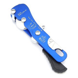 Descensor Autoblocante Para Corda De 10mm A 12mm Cor Azul