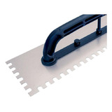 Desempenadeira Aço Dentada Grande 12x48cm Thompson