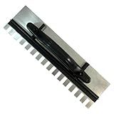Desempenadeira De Aço Dentada Regulável 43 X 12cm - Grande P-Aplicação De Argamassa Acabamento Pedreiro