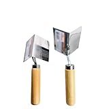 Desempenadeira De Quina E Canto Aço Inox Compel 10x6 Para Massa Corrida 2 Unidades Kit Profissional