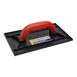 Desempenadeira Plástica Preta Pvc 15x26cm Lisa Castor