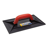 Desempenadeira Plástica Preta Pvc 18x30cm Lisa Castor