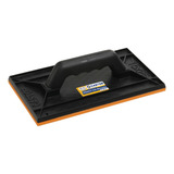Desempenadeira Plástica Pvc 15x26cm Com Borracha Castor