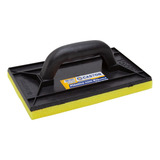 Desempenadeira Plástica Pvc 15x26cm Com Espuma Castor