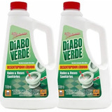 Desentupidor Liquido Diabo Verde Pias E Ralos Kit 2 Un 1 L