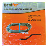 Desentupidor Manual Tubulação Cano Esgoto 15 Metros Bestfer