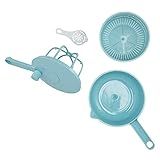Desidratador De Frutas Escorredor De Vegetais De Cabo Longo Controle De Limpeza De Salada Fácil De Remover Para Cozinha Para Legumes E Frutas Para Casa Azul 