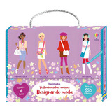 Designer De Moda Vestindo Minhas Amigas De Fiona Watt Editorial Usborne Capa Mole Kit Livro Infantil 4 Livros Com Adesivos E Maletinha