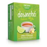 Desinchá Limão Gengibre 10 Sachês Chá Misto Capim Hibisco