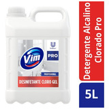 Desinfetante Cloro Gel Profissional Galão Con 5 Litros Vim