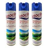 Desinfetante Lysoclin Aerosol Bactericida 400ml 3 Unid