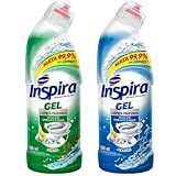 Desinfetante Sanitário Gel Inspira 500ml 2 Unds Desinfetante Gel Para Banheiro Pinho Ou Marine 500ml -Kit Com 02- Marine-
