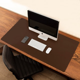 Desk Pad Bullpad 120x60cm Em Couro Sintetico Cor Café