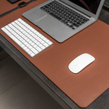 Desk Pad Bullpad 90x40cm Em Couro Sintetico Cor Caramelo