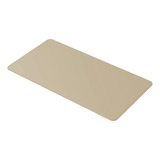 Desk Pad Grande Couro Bege Claro Feltro Costurado Básico