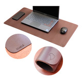 Desk Pad Mouse Pad Tapete Mesa Couro Legítimo Cor Marrom Brasile