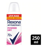 Desodorante Aerossol Powder Dry Rexona 250ml