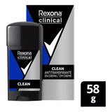 Desodorante Antitranspirante Clinical Clean Men 58g Rexona