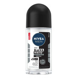 Desodorante Antitranspirante Men Roll On Black White Invisible 50ml Nivea