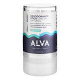 Desodorante Cristal Alva Stick 100 Natural E Vegano Sem Fragrância 120g
