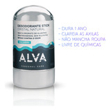 Desodorante Crystal Stick Sensitive Natural Alva 60g