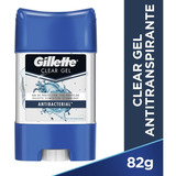 Desodorante Em Barra Gillette Clear Gel Antibacterial 82g