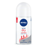 Desodorante Feminino Roll on Active Dry Comfort 50ml Nivea Fragrância Lavanda