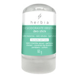 Desodorante Kristall Deo Stick 60g Herbia Natural Vegano