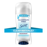 Desodorante Secret Sem Alumínio 68g Clear Waterlily   Eua