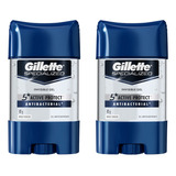 Desodorante Stick Gillette Clear Gel Antibac 82g kit C 2un