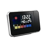 Despertador Digital C Projetor De Horas Preto DS8190