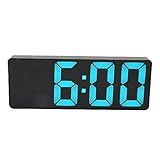 Despertador Digital Quarto Usb Para Led Espelho Moderno Grande Número Azul Relógio Relógio De Sala De Casa Relógio De Quarto Relógios De Tempo Espelhados