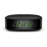 Despertador Philips Radio Fm Relógio Preto Alarme Bivolt