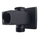 Desviador Quadrado Te Para Chuveiro Ducha Metal Preto Black Acabamento Fosco