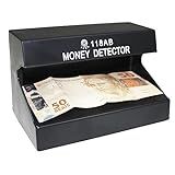Detector De Notas Falsas Dinheiro Máquina Luz Negra Uv