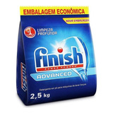 Detergente Em Pó Lava Louças Finish Limpeza Advanced 2 5kg