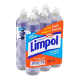 Detergente Limpol Cristal Com Glicerina 6 Unidades 500ml