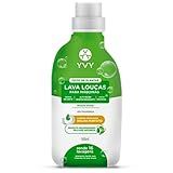 Detergente Máquina Lava Louças Dispensa Secante Limpeza Profunda Enzimática Produto Natural Hipoalérgico Vegano Cruelty Free Rende 16 Lavangens 500ml YVY