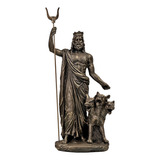 Deus Hades Plutão Cérbero Mitologia Grega Romana Estatua