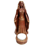 Deusa Da Lua Wicca Porta Vela 17cm