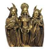 Deusa Triplice Wicca Estatueta Resina 30cm Pagã Paganismo