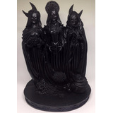 Deusa Triplice Wicca Estatueta Resina Wicca Preta