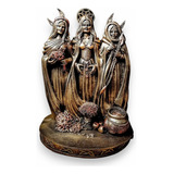 Deusa Tríplice Wicca Virgem Mãe E Anciã Estátua Em Resina